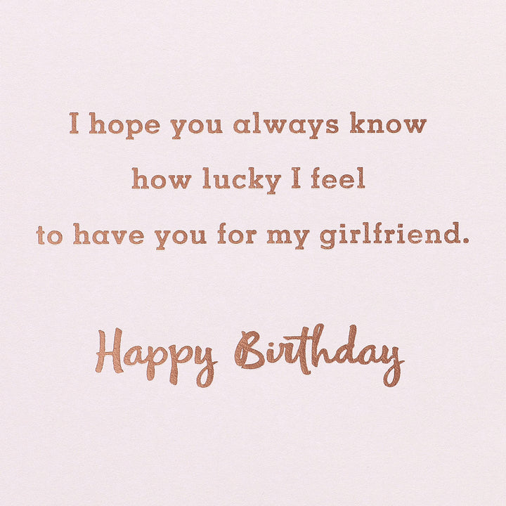 American Greetings Birthday Card for Girlfriend (How Lucky I Feel) How Lucky I Feel