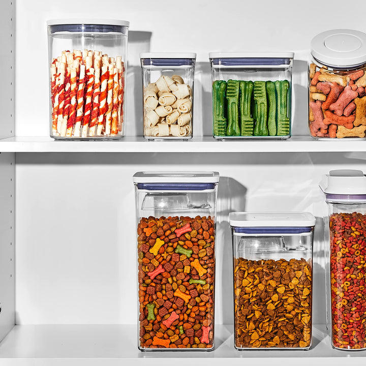 OXO Good Grips Pet POP Container – 2.8 Qt/2.6 L |Ideal for up to 3lbs of Dog Food or 2lbs of Cat Food | Airtight Storage Container | BPA Free Pet POP 2.8 Qt