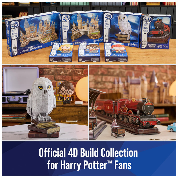 4D Build, Harry Potter Hogwarts Express 3D Puzzle Model Kit 181 Pcs 2.5 Ft Wide | Harry Potter Gifts Desk Decor | 3D Puzzles for Adults & Teens 12+