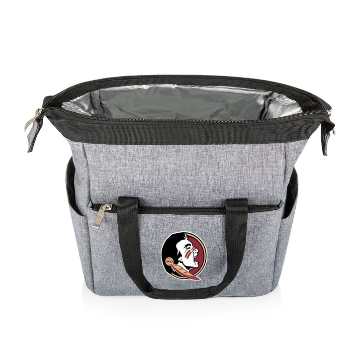 PICNIC TIME NCAA unisex-adult NCAA On The Go Lunch Cooler Florida State Seminoles 10 x 6 x 10.5 Heathered Gray