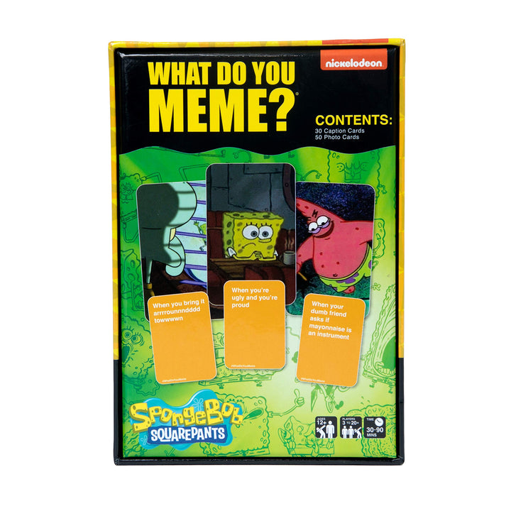 WHAT DO YOU MEME?® Spongebob Squarepants Expansion Pack - Family Card Games for Kids and Adults