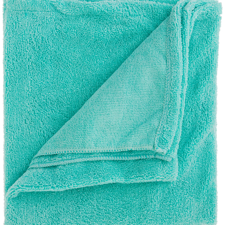 Bone Dry Pet Grooming Towel Collection Absorbent Microfiber X-Large, 41x23.5", Embroidered Green