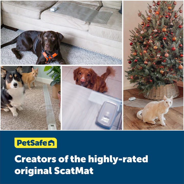 PetSafe ScatMat Indoor Training Mat, 7 Correction Modes, Protect Your Furniture, Training Tool for Dogs and Cats, Large Size Mat (48 in X 20 in) - Pet Proof Your Home - Battery-Operated Mat