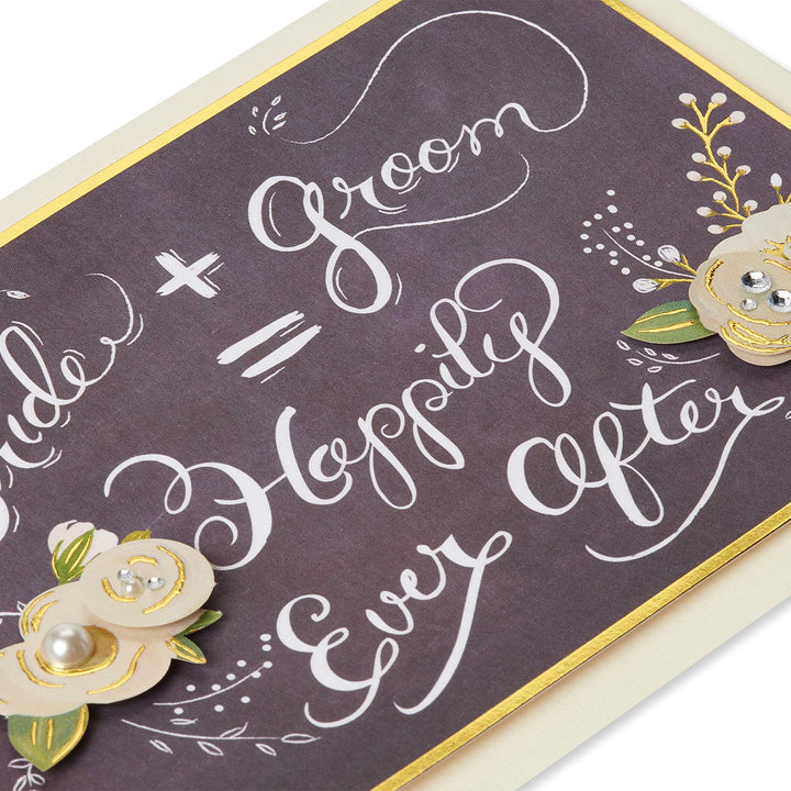 Papyrus Wedding Card (It All Adds Up) Chalkboard