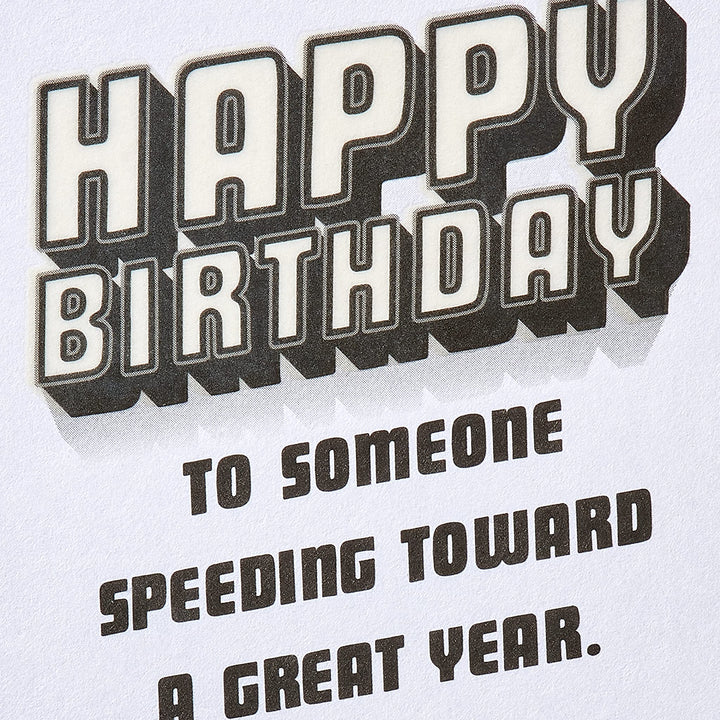 American Greetings 16th Birthday Card (Speeding Toward A Great Year) Speeding Toward A Great Year