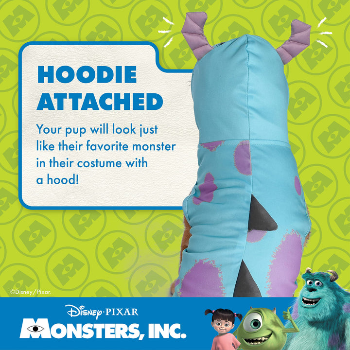 Sulley Costume, Blue, Medium - Officially Licensed Dog Halloween Costume, 100% Polyester, Comfortable, Lightweight - Monsters Inc. Theme, Machine Washable Sulley