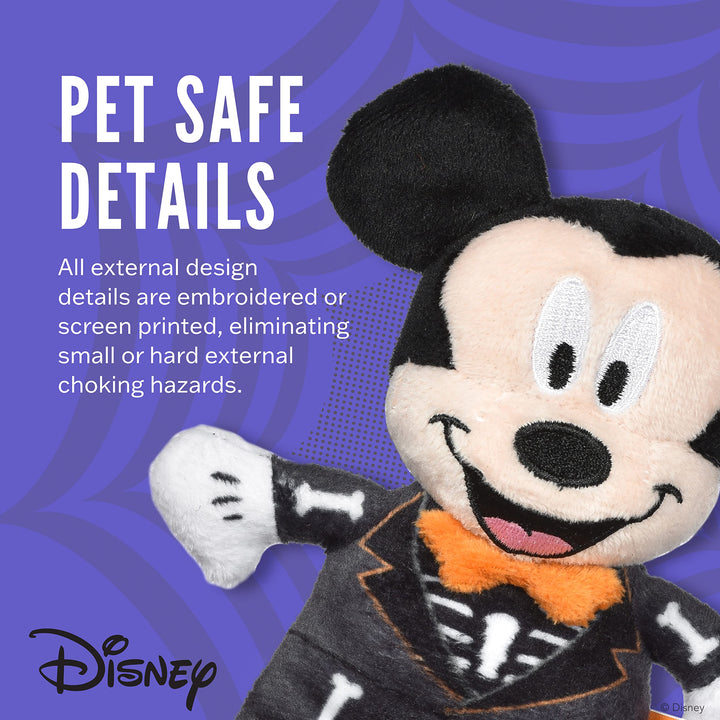 Disney for Pets 9" Halloween Plush Mickey Mouse Toy for Dogs | Mickey Mouse Plush Dog Toy | Disney Toys for All Dogs, Official Dog Toy Product of Disney for Pets 9 Inch