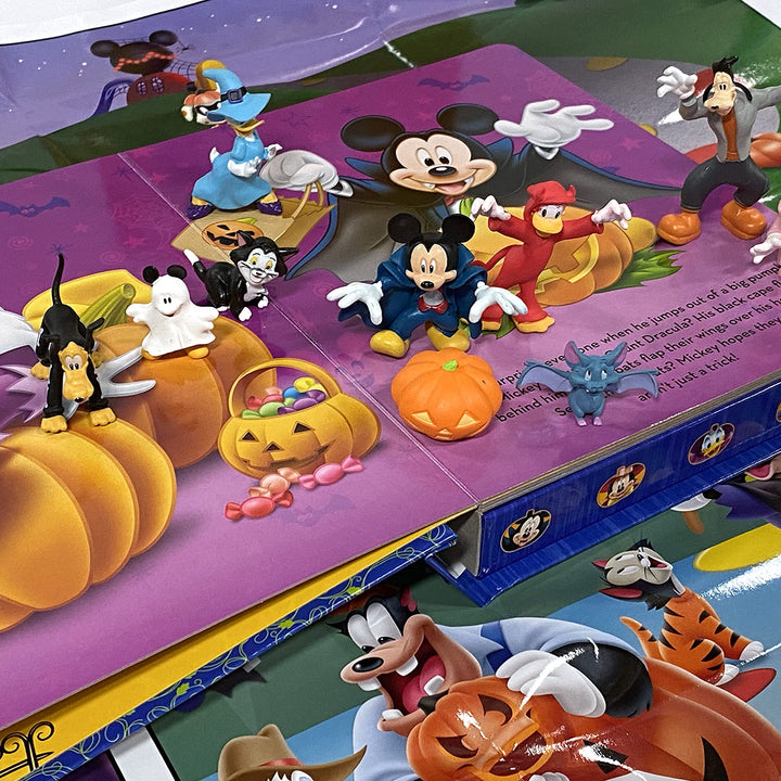 Disney Mickey Halloween My Busy Books - Storybook, 10 figurines, playmat