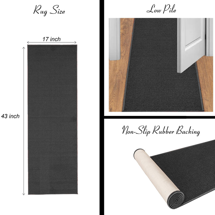 Machine Washable $100 Bill Design Non-Slip Rubberback 17x43 Modern Runner Rug for Hallway, Kitchen, Bedroom, 17" x 43", Multicolor Money New $100 Runner - 17" x 43"