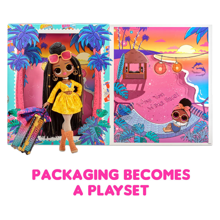 L.O.L. Surprise! World Travel Sunset Fashion Doll with 15 Surprises Including Outfit, Travel Accessories and Reusable Playset – Great Gift for Girls Ages 4+