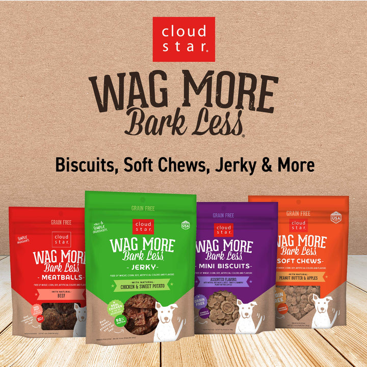 Cloudstar Wag More K.C. BBQ Chicken Jerky 10 Ounce Kansas City BBQ Chicken