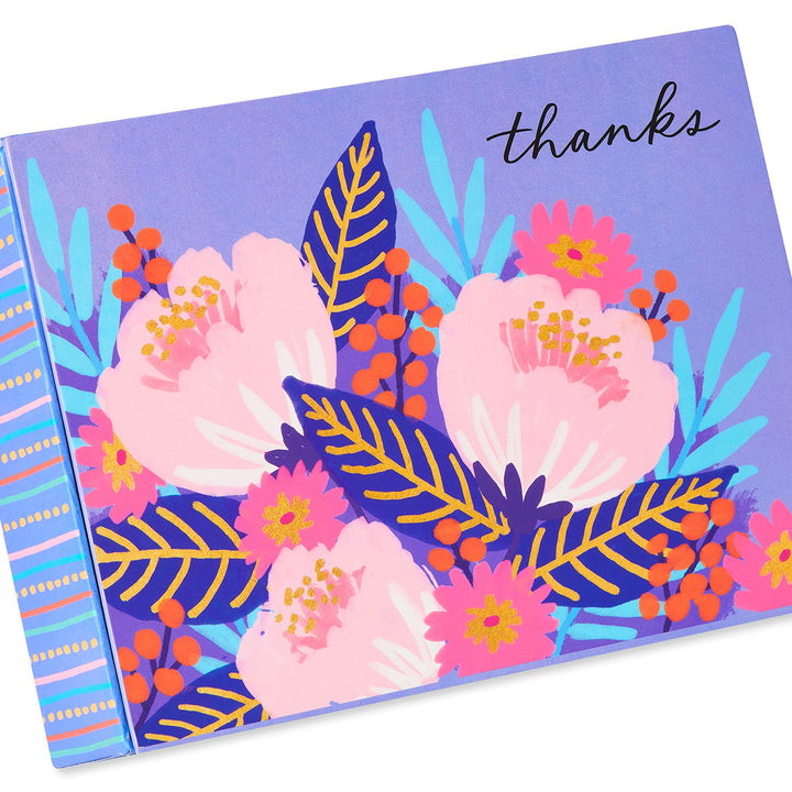 Papyrus Thank You Cards with Envelopes, Vibrant Florals (20-Count)