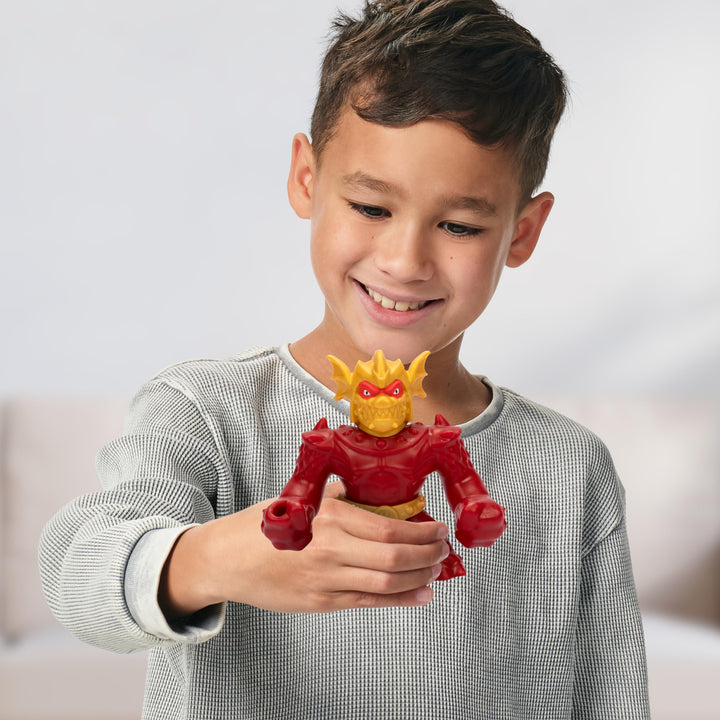 Heroes of Goo Jit Zu Stretch Strikers Hero Pack, Stretchy Action Figure Blazagon, Unique Goo Filling, Stretches Up to 3 Times Their Size, Collect All Squishy, Stretchy, Scrunchy Characters