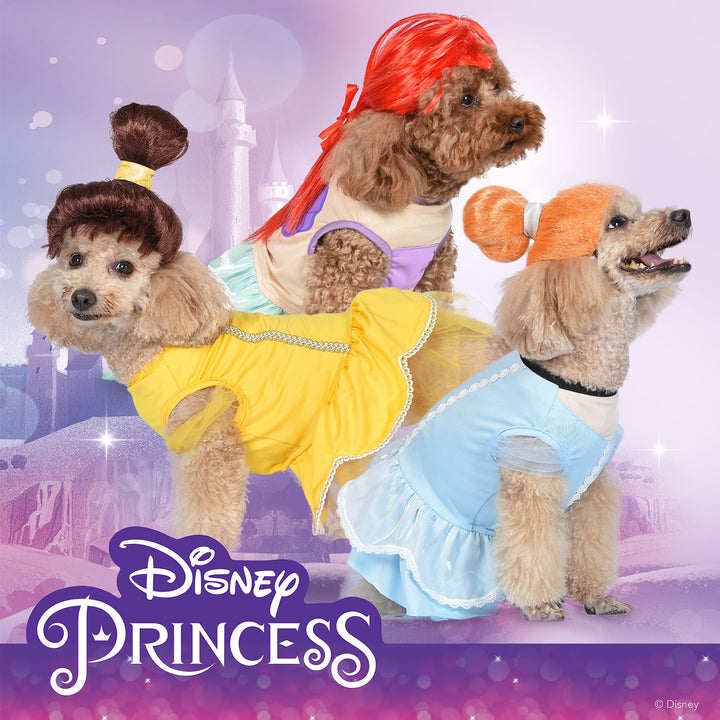 Halloween Disney Princess Belle Costume - Extra Extra Large | Disney Princess Halloween Costumes for Dogs, Officially Licensed Disney Dog Halloween Costume, Yellow (FF22919) XX-Large