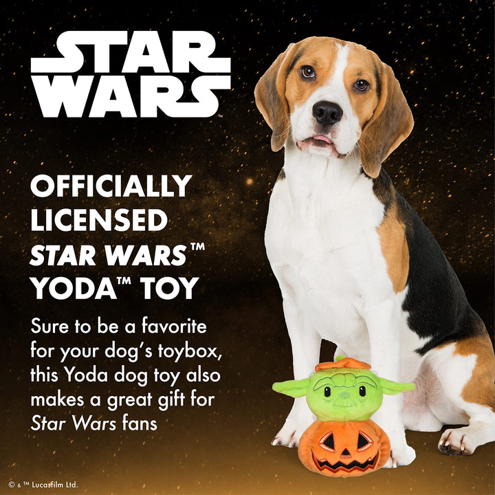 Star Wars Dog Toy Yoda Halloween Dog Toy Pumpkin Head | Small Dog Toy, Soft Plush Dog Toy, Dog Chew Toy | Star Wars Yoda Dog Toy, Pumpkin Head Yoda Star Wars Plush Toy for Dogs, 6 Inch (FF19333-22) Yoda Pumpkin Head 2022