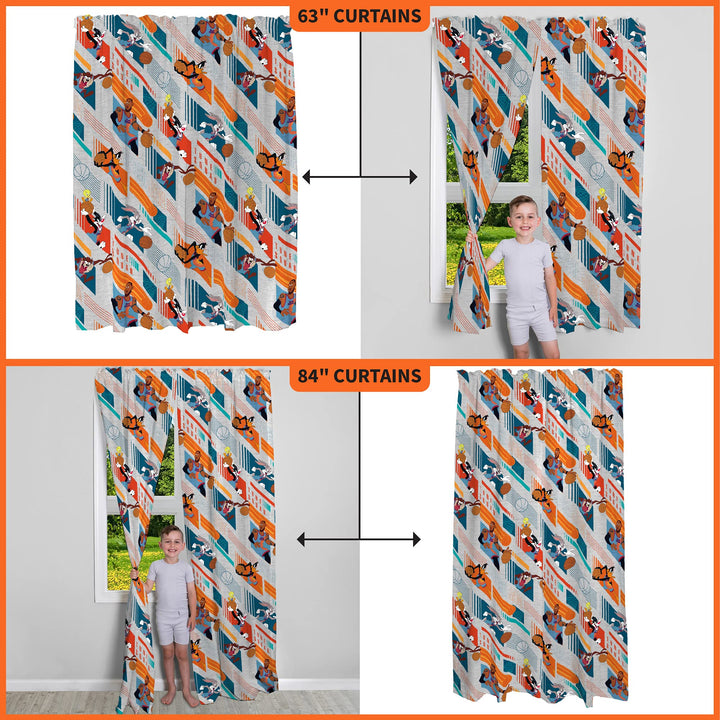 Franco Kids Room Window Curtains Drapes Set, 82 in x 63 in, Jurassic World 41"W x 63"L (Pack of 1)