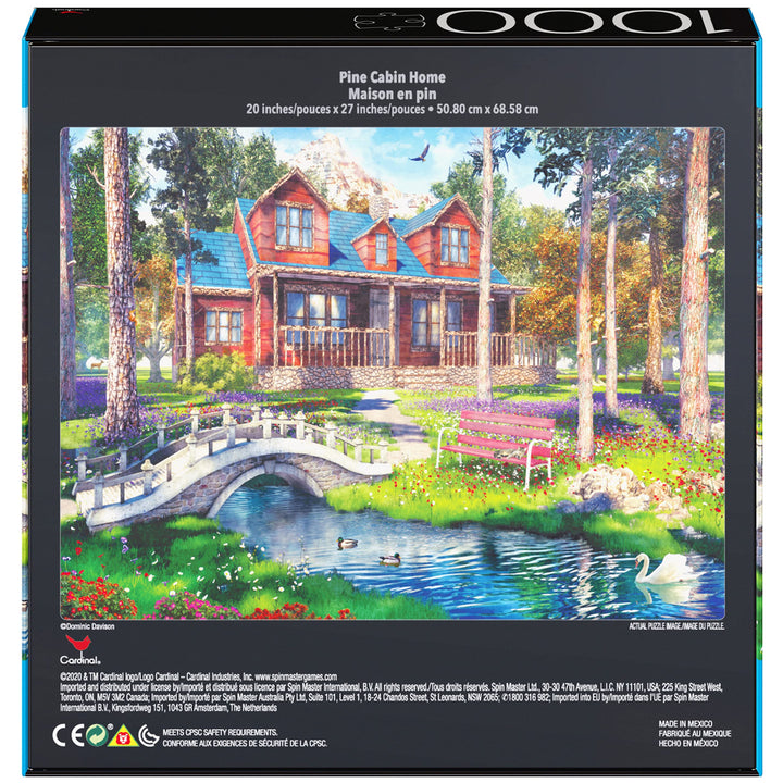 2-Pack of 1000-Piece Jigsaw Puzzles, Pine Cabin & Summer Estate | Puzzles for Adults and Kids Ages 8+,  Exclusive