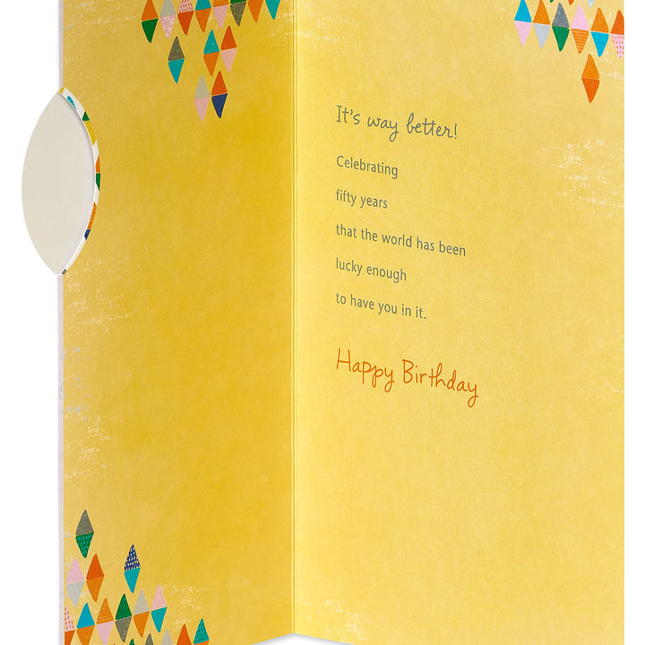 American Greetings 50th Birthday Card (Way Better) Way Better