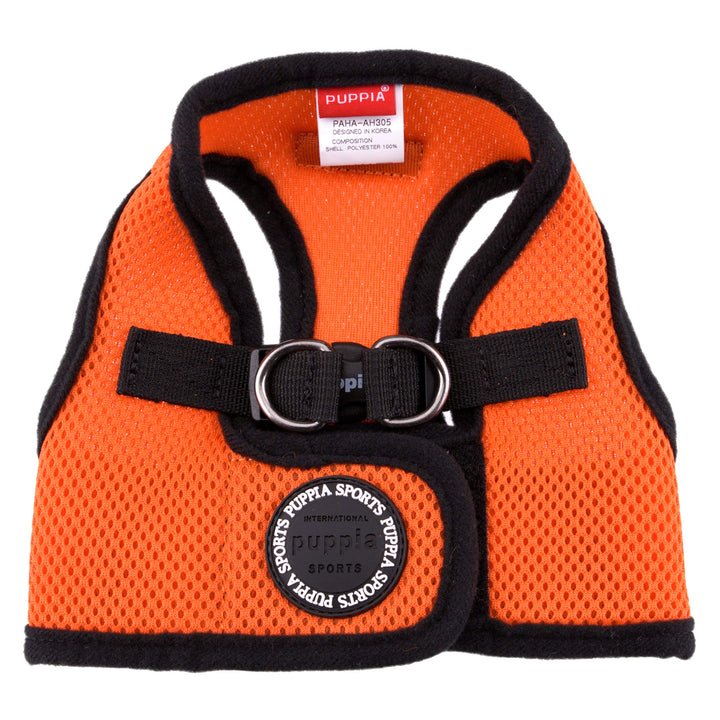 PUPPIA International Harness Soft B Vest, Medium, Orange Medium (11" Neck Girth x 14-1/2 - 15" Breast Girth)