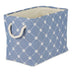 Bone Dry Pet Storage Collection Paw and Bone Print, Large Rectangle, 17.5x12x15, Stonewash Blue Trellis Large Rectangle, 17.5x12x15"