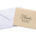 American Greetings Thank You Cards with Envelopes, Brown Kraft-Style (50-Count)