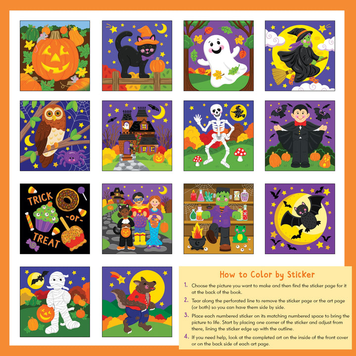 My First Color-By-Sticker Book - Halloween