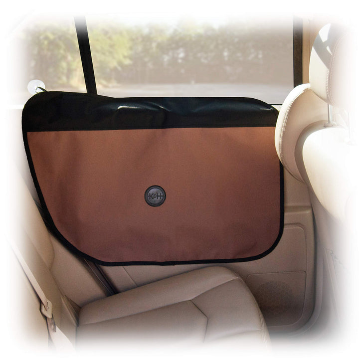 K&H Pet Products Vehicle Door Protector Tan, 2 Packs Interior Car Door Protector from Dog Scratching, Sedan and SUV Pet Protector for Car Door Scratches
