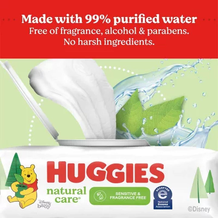 Huggies Natural Care Sensitive, Fragrance Free Baby Wipes, 17 Packs 1088 Ct.