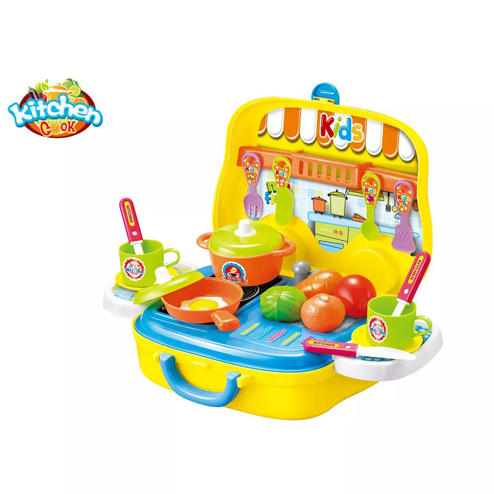 Ready! Set! Play! Link 24 Piece Little Chef Portable Kitchen & Food Truck Playset