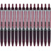 Pilot, Precise V5 RT Refillable & Retractable Rolling Ball Pens, Extra Fine Point 0.5 mm, Burgundy, Pack of 14