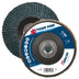 Weiler 51156 5" Tiger Paw Abrasive Flap Disc, Flat (Ty27), Phenolic Backing, 40Z, 5/8"-11 UNC Nut (Pack of 10) 40 Grit Performance Steel / Metal