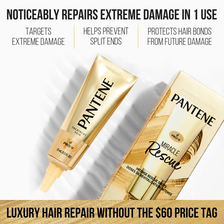 Pantene Shampoo and Conditioner Set with Hair Treatment - Pro-V Nutrients for Dry, Color-Treated Hair, Long-Lasting Nourishment & Hydration, Antioxidant-Rich, 27.7 Oz Each, 2 Pack