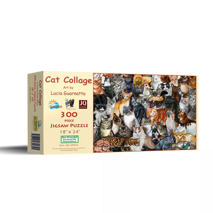 Sunsout Cat Collage 300 Pc Jigsaw Puzzle 60934