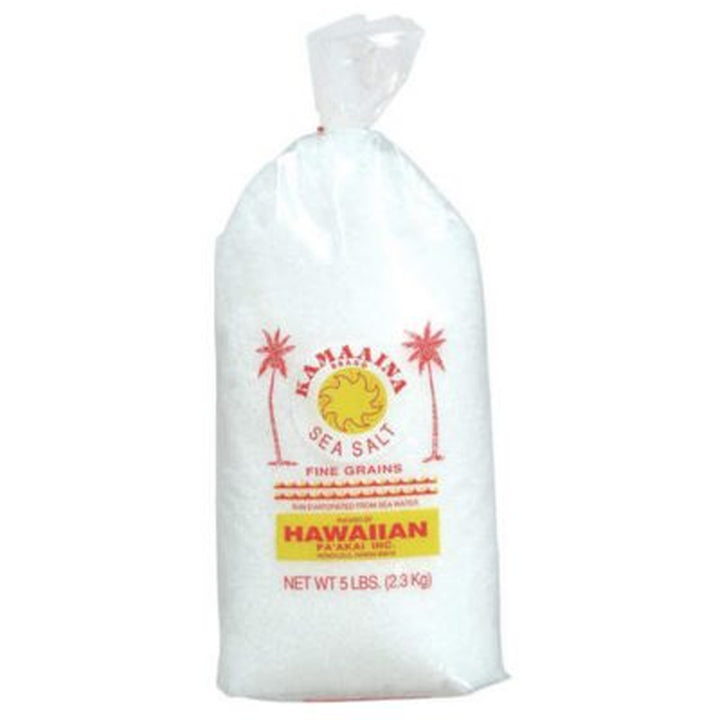 Kamaaina Sea Salt (Fine Grains) - 5 Lb. Bag