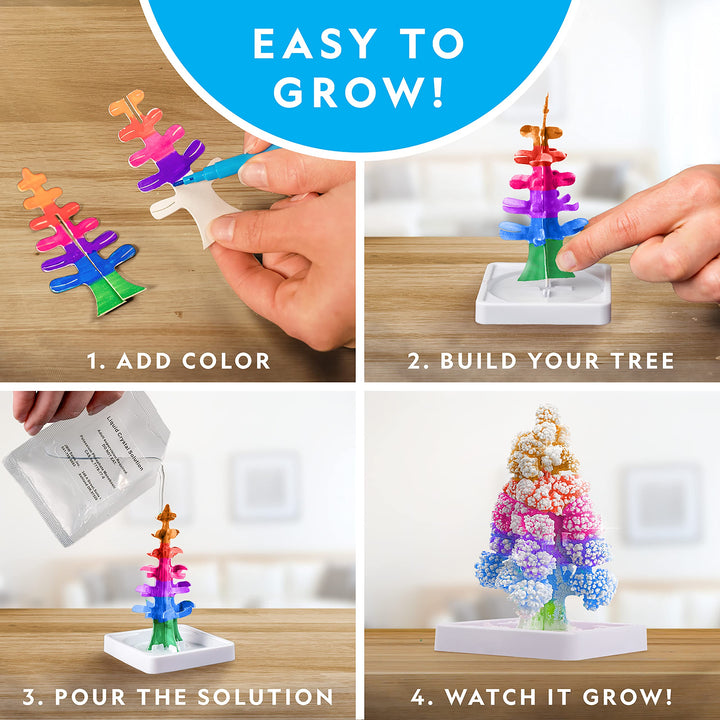 NATIONAL GEOGRAPHIC Craft Kits for Kids - Crystal Growing Kit, Grow 6 Crystal Trees in Just 6 Hours, Educational Craft Kit with Art Supplies, Geode Specimen, STEM Arts & Crafts Kit | NATIONAL GEOGRAPHIC Magic Chemistry Set – Science Kit for Kids with 1...