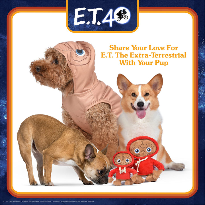 E.T. The Extra-Terrestrial 40th Anniversary Halloween Costume for Dogs - Medium - Halloween Costumes for Dogs, Scary Dog Costumes | Officially Licensed Brown