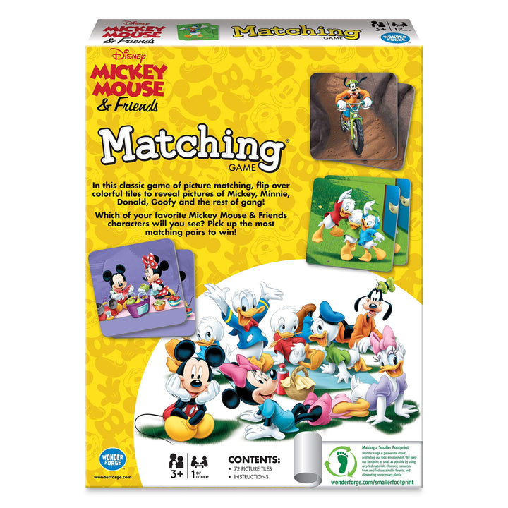 Mickey Mouse Matching Game by Wonder Forge for Kids Age 3-5