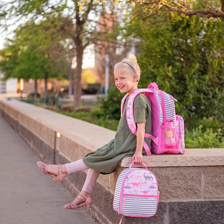 Stephen Joseph All Over Print Lunch Box, Pink Dino