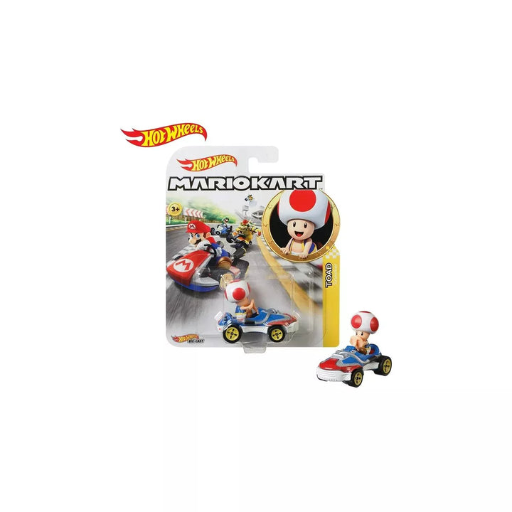 Hot Wheels Mario Kart 1:64 Scale Toad with Sneeker Vehicle Collectible Vehicle