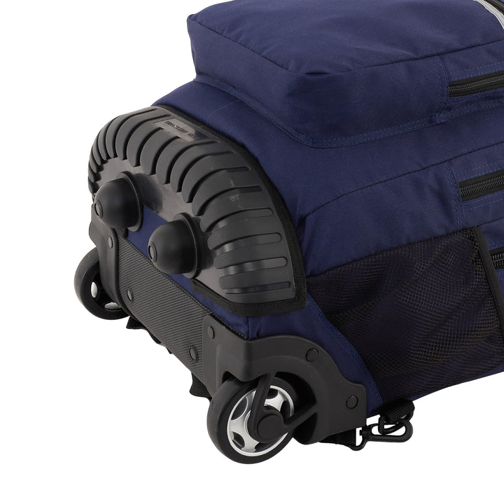 Travelers Club Rolling Backpack, Midnight Blue, 18-Inch 18 Inch