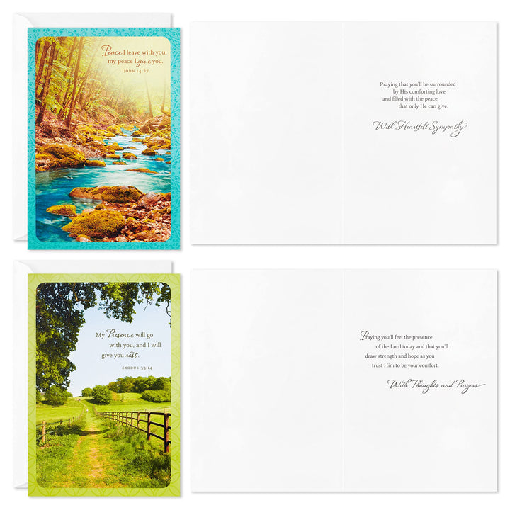 Dayspring Assorted Religious Sympathy Cards (Christian Prayers, 16 Cards and Envelopes)