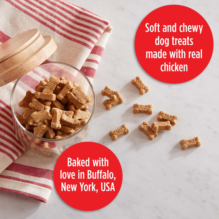 Milk-Bone Soft & Chewy Mini’s Dog Treats, Chicken, 18 Ounce Mini's: Chicken 18 Ounce (Pack of 1)