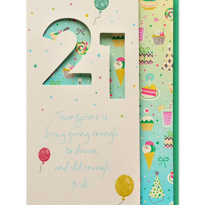 American Greetings 21st Birthday Card (Being Young)