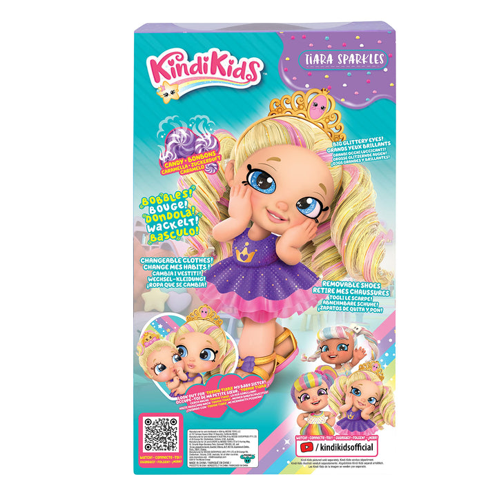 Kindi Kids Scented Sisters - Pre-School 10" Play Doll - Tiara Sparkles Multicolor