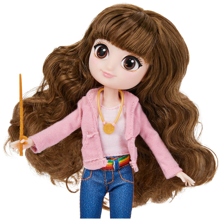 Wizarding World Harry Potter, 8-inch Brilliant Hermione Granger Doll Gift Set with 5 Accessories and 2 Outfits, Kids Toys for Ages 5 and up