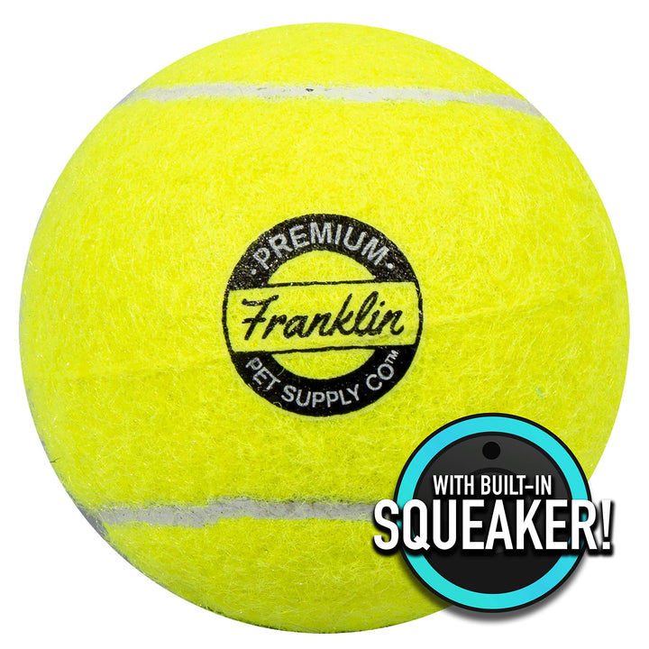 Franklin Pet Supply Tennis Ball Launcher for Dogs - Dog Ball + Tennis Ball Thrower for Fetch - Perfect Toy for Large + Small Dogs 2.5" Ball