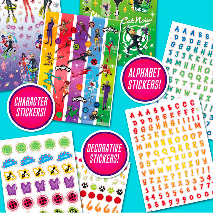 Zagtoon Miraculous Ladybug 1500+ Stickers, Ultimate Heroez Stickers, Ladybug, Cat Noir, Rena Rouge, Carapace, Vesperia, Bunnyx, Tikki, Plagg, Cute Gifts for Girls Kids Teens Adults