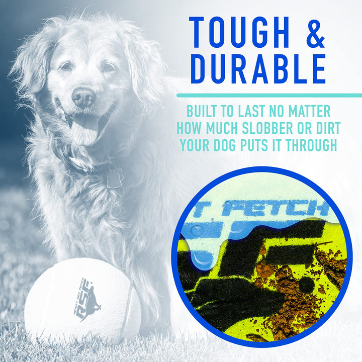 Franklin Pet Supply Ready Set Fetch Oversized Dog Tennis Ball - 8.5" Jumbo Size - Pump Included 1 Pack - Oversize - No Squeak