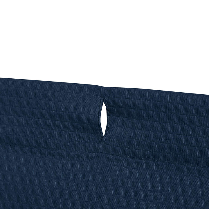 Basics Waffle Weave Shower Curtain, 72" x 72", Navy Blue Waffle Texture