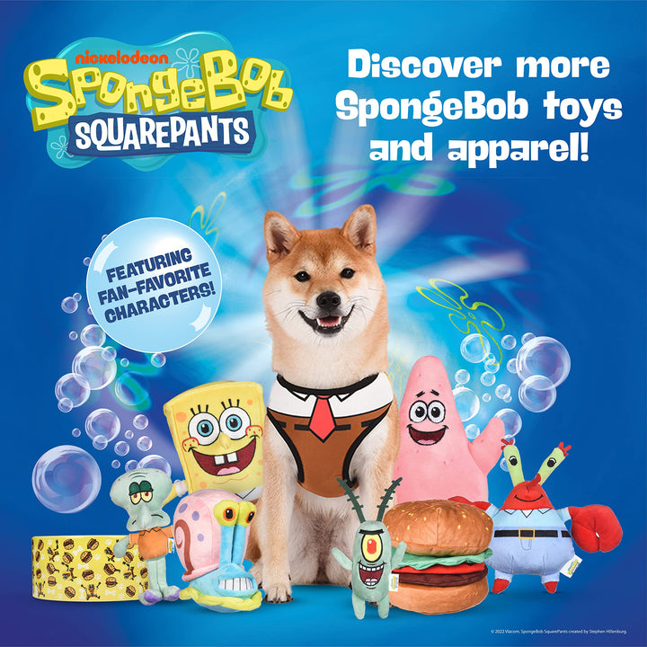 SpongeBob SquarePants for Pets Spongebob and Patrick Star 2pc Holiday 6 Figure Plush Dog Toys with Squeaker | Dog Toys for Spongebob Fans | Squeaky Dog Toys, Dog